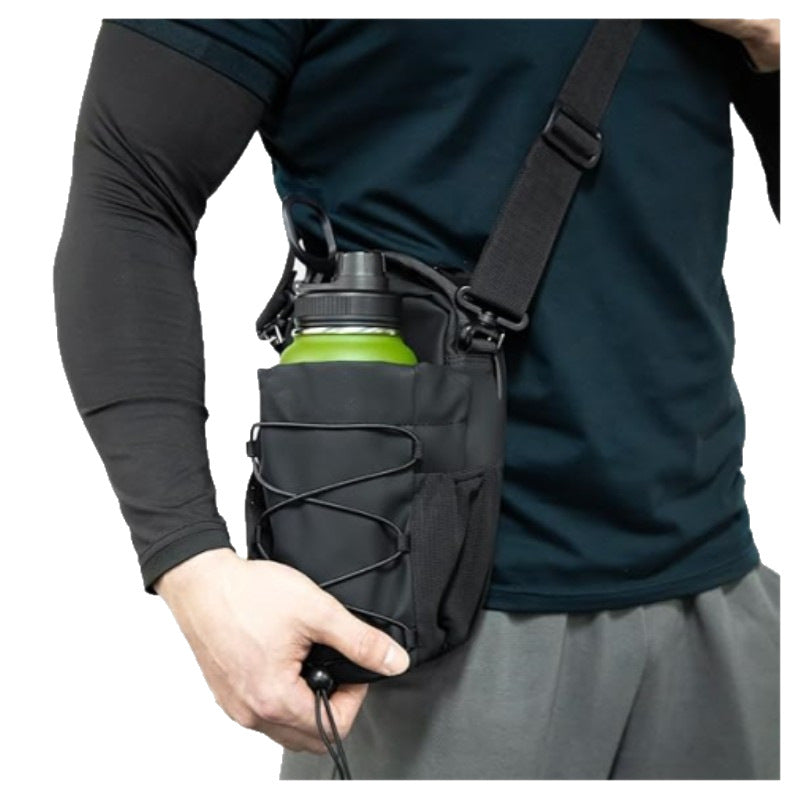 Magnetic Gym Bottle Holder Bag – Black or Pink