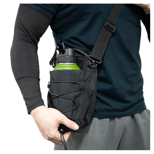 Fitness Magnetic Kettle Bag Crossbody Gym Bag – Magnetic Water Bottle Holder Sling for Men & Women